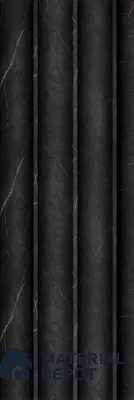 Black Marble Louver PN 05582 8 ft x 5 inch Charcoal Panel - 12 mm | Suitable for Feature Wall, TV Unit & Living Room | Width is Subjected to 5% Variation