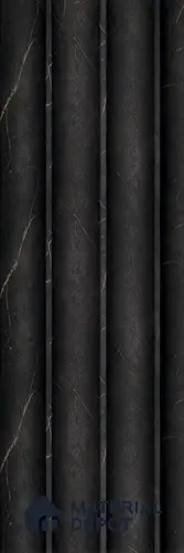 Black Marble Louver PN 05582 8 ft x 5 inch Charcoal Panel - 12 mm | Suitable for Feature Wall, TV Unit & Living Room | Width is Subjected to 5% Variation