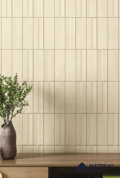 Subway Wall Tile TL 12642 B Wave Dust Base 225 x 75 mm Matte Finish Ceramic Tile - 10 mm