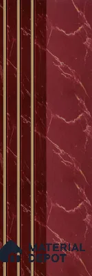 Red Marble Louver PN 05599 8 ft x 5 inch Charcoal Panel - 12 mm | Suitable for Feature Wall, TV Unit & Living Room | Width is Subjected to 5% Variation