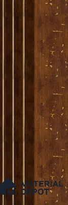 Brown Wooden Louver PN 05603 8 ft x 5 inch Charcoal Panel - 12 mm | Suitable for Feature Wall, TV Unit & Living Room | Width is Subjected to 5% Variation