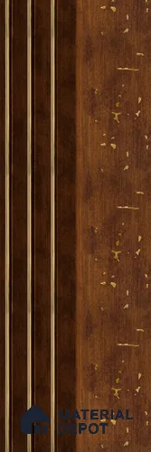 Brown Wooden Louver PN 05603 8 ft x 5 inch Charcoal Panel - 12 mm | Suitable for Feature Wall, TV Unit & Living Room | Width is Subjected to 5% Variation