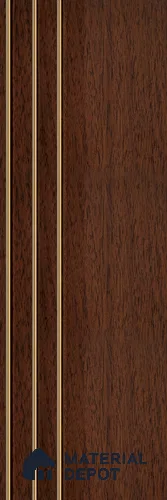 Brown Wooden Louver PN 05604 8 ft x 5 inch Charcoal Panel - 12 mm | Suitable for Feature Wall, TV Unit & Living Room | Width is Subjected to 5% Variation