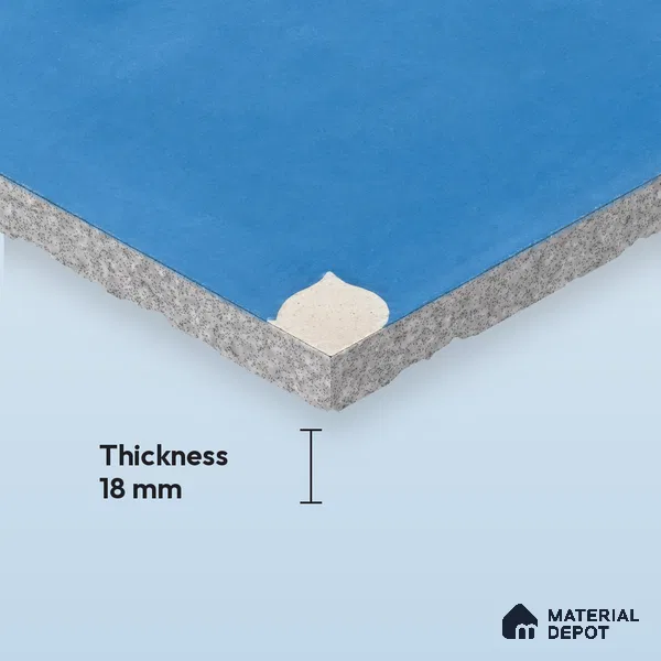 Athangudi Moroccan Floor Tile TL 10876 Pearl Finish 254 x 254 mm Center Concrete Tile - 18 mm