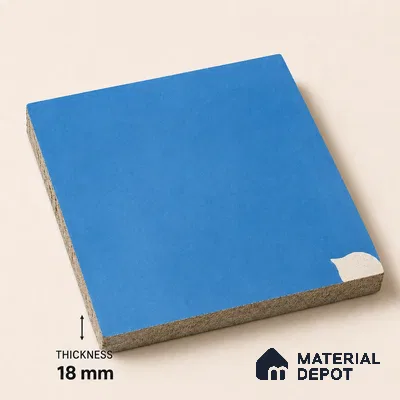Athangudi Handmade Center Tile TL 10876 Azure Petite Bloom 10 x 10 inch Concrete Pearl Finish - 18 mm | Suitable for Indoor Flooring in Living Room, Bedroom, Dining Area & Foyer