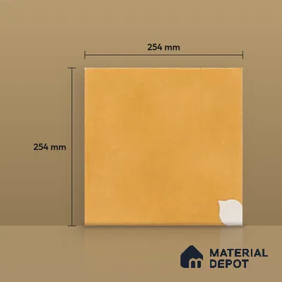 Athangudi Handmade Center Tile TL 10876 B Amber Petite Bloom 10 x 10 inch Concrete Pearl Finish - 18 mm | Suitable for Indoor Flooring in Living Room, Bedroom, Dining Area & Foyer