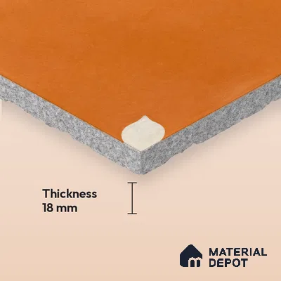 Athangudi Handmade Center Tile TL 10876 B Amber Petite Bloom 10 x 10 inch Concrete Pearl Finish - 18 mm | Suitable for Indoor Flooring in Living Room, Bedroom, Dining Area & Foyer