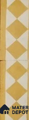 Athangudi Moroccan Floor Tile TL 10876 F Pearl Finish 127 x 254 mm Border Concrete Tile - 18 mm
