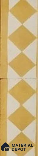 Athangudi Moroccan Floor Tile TL 10876 F Pearl Finish 127 x 254 mm Border Concrete Tile - 18 mm