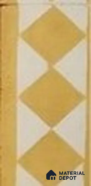 Athangudi Moroccan Floor Tile TL 10876 F Pearl Finish 127 x 254 mm Border Concrete Tile - 18 mm