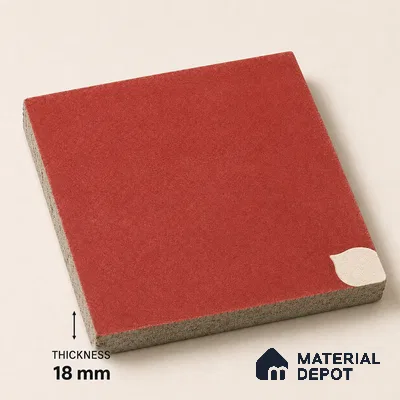 Athangudi Handmade Center Tile TL 10876 C Terracotta Petite Bloom 10 x 10 inch Concrete Pearl Finish - 18 mm | Suitable for Indoor Flooring in Living Room, Bedroom, Dining Area & Foyer