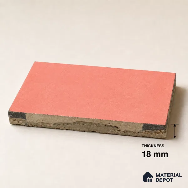 Athangudi Handmade Border Tile TL 10879 F Blush Diamond Chain 10 x 5 inch Concrete Pearl Finish - 18 mm | Suitable for Decorative Floor Borders in Living Room, Bedroom, Dining Area & Foyer