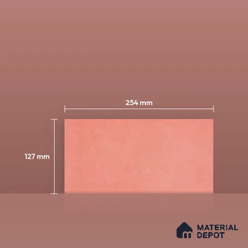 Athangudi Handmade Border Tile TL 10879 F Blush Diamond Chain 10 x 5 inch Concrete Pearl Finish - 18 mm | Suitable for Decorative Floor Borders in Living Room, Bedroom, Dining Area & Foyer
