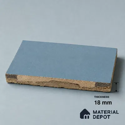 Athangudi Handmade Border Tile TL 10879 G Aqua Diamond Chain 10 x 5 inch Concrete Pearl Finish - 18 mm | Suitable for Decorative Floor Borders in Living Room, Bedroom, Dining Area & Foyer