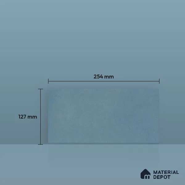 Athangudi Moroccan Floor Tile TL 10879 G Pearl Finish 127 x 254 mm Border Concrete Tile - 18 mm