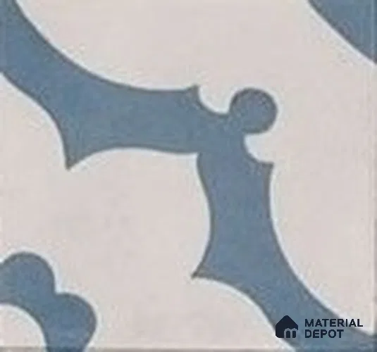 Athangudi Moroccan Floor Tile TL 10881 C Pearl Finish 254 x 254 mm Center Concrete Tile - 18 mm