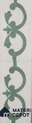 Athangudi Moroccan Floor Tile TL 10881 H Pearl Finish 127 x 254 mm Border Concrete Tile - 18 mm