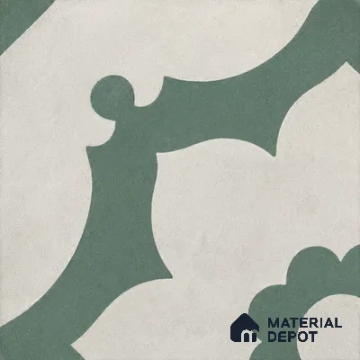 Athangudi Moroccan Floor Tile TL 10881 D Pearl Finish 254 x 254 mm Center Concrete Tile - 18 mm