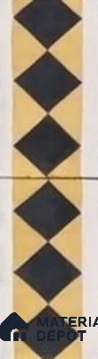 Athangudi Moroccan Floor Tile TL 10873 G Pearl Finish 127 x 254 mm Border Concrete Tile - 18 mm