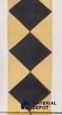 Athangudi Moroccan Floor Tile TL 10873 G Pearl Finish 127 x 254 mm Border Concrete Tile - 18 mm