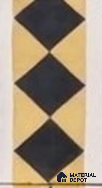 Athangudi Moroccan Floor Tile TL 10873 G Pearl Finish 127 x 254 mm Border Concrete Tile - 18 mm
