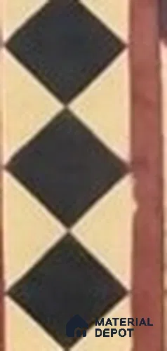 Athangudi Moroccan Floor Tile TL 10873 H Pearl Finish 127 x 254 mm Border Concrete Tile - 18 mm