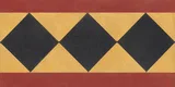 Athangudi Handmade Border Tile TL 10873 H Burgundy Heritage Lattice 10 x 5 inch Concrete Pearl Finish - 18 mm