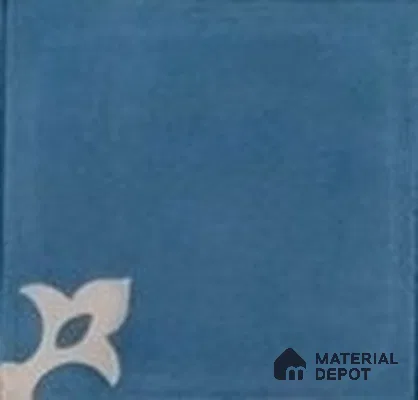 Athangudi Moroccan Floor Tile TL 10878 B Pearl Finish 254 x 254 mm Center Concrete Tile - 18 mm