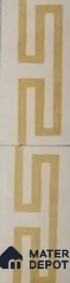 Athangudi Moroccan Floor Tile TL 10878 G Pearl Finish 127 x 254 mm Border Concrete Tile - 18 mm