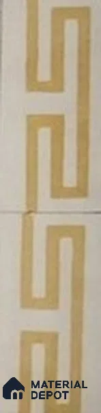 Athangudi Moroccan Floor Tile TL 10878 G Pearl Finish 127 x 254 mm Border Concrete Tile - 18 mm