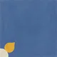 Athangudi Handmade Center Tile TL 10880 D Indigo Blossom 10 x 10 inch Concrete Pearl Finish - 18 mm