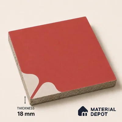 Athangudi Handmade Center Tile TL 10872 B Terracotta Jasmine 10 x 10 inch Concrete Pearl Finish - 18 mm | Suitable for Indoor Flooring in Living Room, Bedroom, Dining Area & Foyer