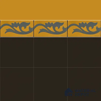 Athangudi Moroccan Floor Tile TL 10872 H Pearl Finish 127 x 254 mm Border Concrete Tile - 18 mm