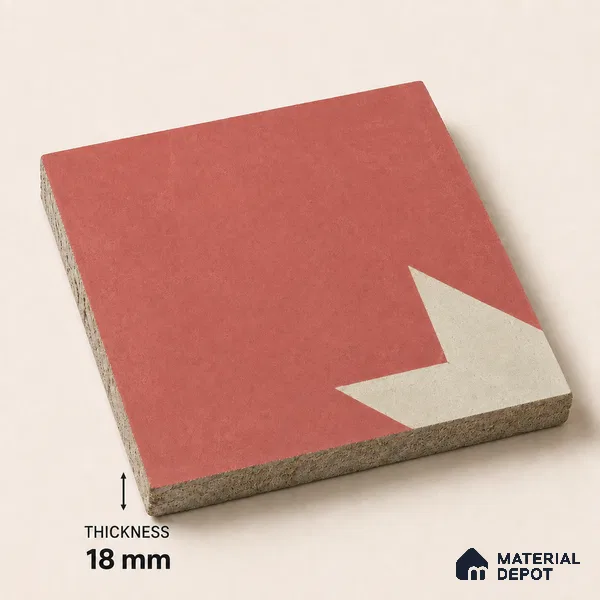Athangudi Handmade Center Tile TL 10877 B Rose Sunburst 10 x 10 inch Concrete Pearl Finish - 18 mm | Suitable for Indoor Flooring in Living Room, Bedroom, Dining Area & Foyer