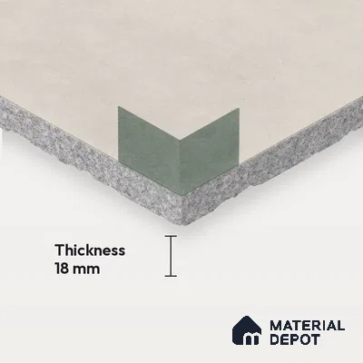 Athangudi Handmade Center Tile TL 10877 C Ivory Emerald Sun 10 x 10 inch Concrete Pearl Finish - 18 mm | Suitable for Indoor Flooring in Living Room, Bedroom, Dining Area & Foyer
