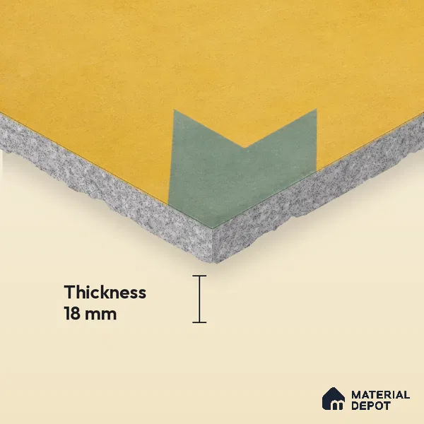 Athangudi Moroccan Floor Tile TL 10877 D Pearl Finish 254 x 254 mm Center Concrete Tile - 18 mm