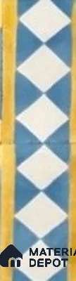 Athangudi Moroccan Floor Tile TL 10874 H Pearl Finish 127 x 254 mm Border Concrete Tile - 18 mm
