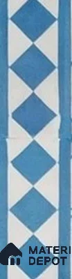 Athangudi Moroccan Floor Tile TL 10875 F Pearl Finish 127 x 254 mm Border Concrete Tile - 18 mm