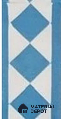 Athangudi Moroccan Floor Tile TL 10875 F Pearl Finish 127 x 254 mm Border Concrete Tile - 18 mm