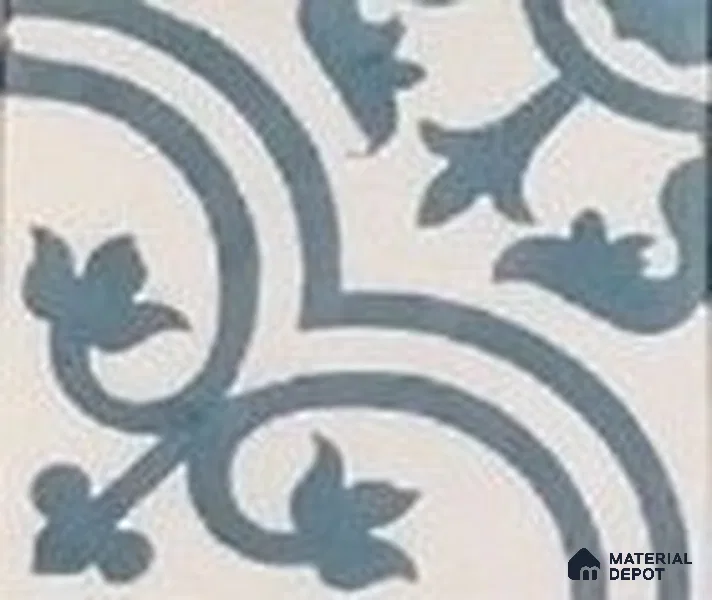 Athangudi Moroccan Floor Tile TL 10875 D Pearl Finish 254 x 254 mm Center Concrete Tile - 18 mm