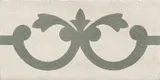 Athangudi Handmade Border Tile TL 10875 H Silver Arabesque 10 x 5 inch Concrete Pearl Finish - 18 mm