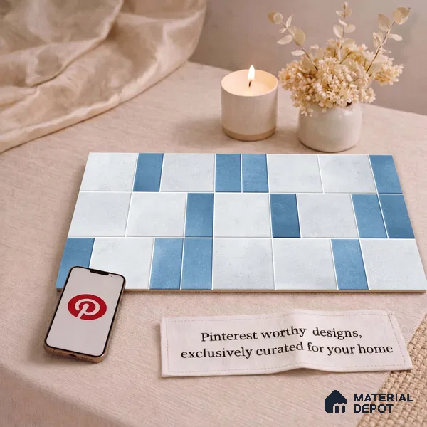 Faux Subway Wall Tile TL 11265 Nordic Mosaic 2 ft x 1 ft Ceramic Granulla Finish Tile - 9 mm | Suitable For Bathroom, Basin Area, Kitchen Backsplash