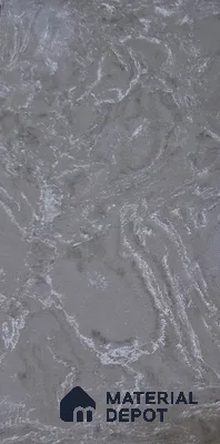 MR 00012 B Cader Gray 10 ft x 4 ft Wall & Floor Engineered Marbles - 18 mm | Suitable for Office, Reception, Restaurant, Dining, Pooja Room