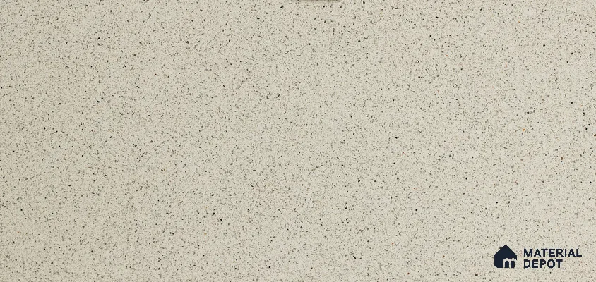 MR 00015 Platinum White 10 ft x 4 ft Wall & Floor Terrazzo Slabs - 15 mm | Suitable for Office, Reception, Restaurant, Dining, Pooja Room