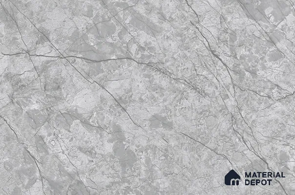 TL 08293 C Grey Dark 1.5 ft x 1 ft Glossy Finish Ceramic Wall Tile - 7.5 mm