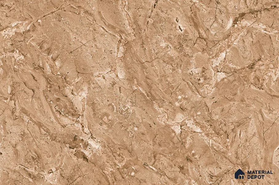 TL 08297 C Brown Dark 1.5 ft x 1 ft Glossy Finish Ceramic Wall Tile - 7.5 mm