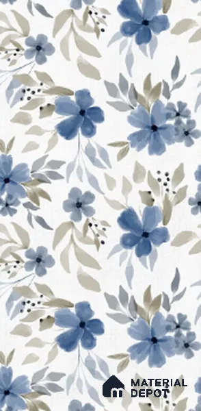 Floral Look Wall Tile TL 10934 Bloome White Decore 4 ft x 2 ft Carving Matte Finish Vitrified Tile - 9 mm | Suitable for Bathroom, Accent/Feature Wall, Dining Area