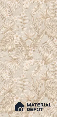 Tropical Wall Tile TL 10935 Crystella Oro Decore 4 ft x 2 ft Carving Matte Finish Vitrified Tile - 9 mm | Suitable for Bathroom, Accent/Feature Wall, Dining Area