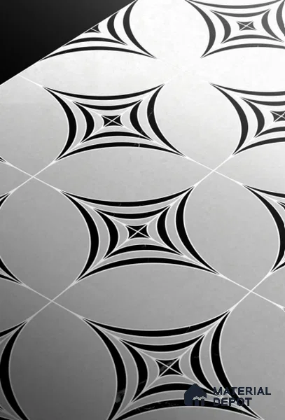 Highlighter Floor & Wall Tile TL 11424 D Thasos White 05 4 ft x 2 ft Vitrified Glossy Finish Tile - 9 mm