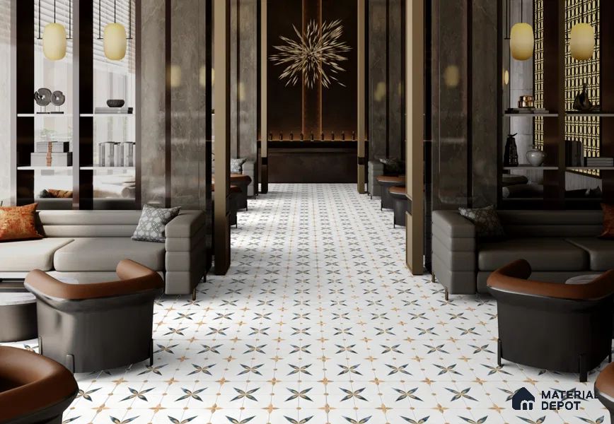Highlighter Floor & Wall Tile TL 11424 B Thasos White 03 4 ft x 2 ft Vitrified Glossy Finish Tile - 9 mm